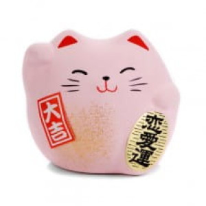 Maneki Neko kotek Feng Shui - miłość 5,5 cm