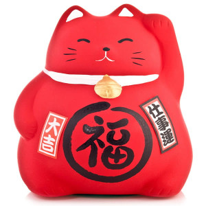 Maneki Neko - Skarbonka Praca 9 cm