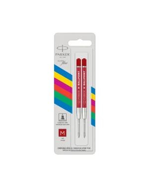 Wkład do długopisu Parker Czerwony "M" 2szt (2166545)
