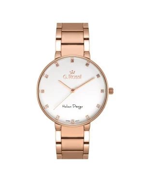 ZEGAREK G. ROSSI - 11155B2-3D3 (zg784e) r.gold + BOX