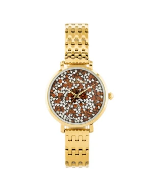 ZEGAREK DAMSKI JORDAN KERR - SS357 (zj926e) gold/orange