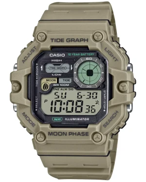 ZEGAREK MĘSKI CASIO Digital Moonphase WS-1700H-5AVDF