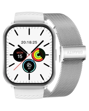 SMARTWATCH DAMSKI GRAVITY GT43-2 - DODATKOWY PASEK (sg054b)