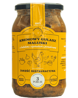 Gulasz malijski z batatów, pomidorów i szpinakiem 350 ml = 1 porcja