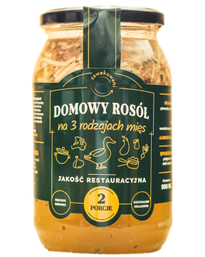 Domowy rosół na 3 rodzajach mięs 540 ml = 1 porcja
