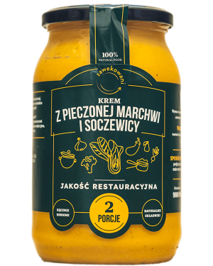 Krem z pieczonej marchwi i soczewicy 540 ml = 1 porcja
