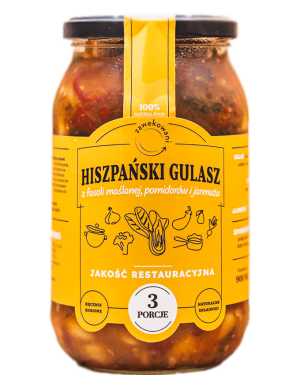 Hiszpański gulasz z fasoli maślanej, pomidorów i jarmużu 350 ml = 1 porcja