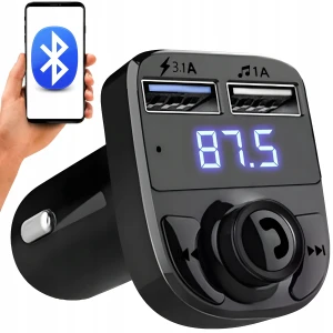 TRANSMITER BLUETOOTH FM MP3 ŁADOWARKA ODTWARZACZ TRANSMITER BT AUDIO RADIO