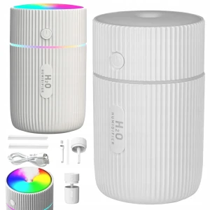 MINI NAWILŻACZ POWIETRZA DYFUZOR ZAPACHOWY Z LAMPKĄ NOCNĄ RGB DO DOMU BIURA SAMOCHODU