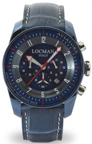 Zegarek męski Locman Aviatore 0450BLBLFWRBPSB