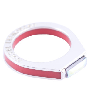 Pierścionek Ostrowski Design Classic Super Light Red CLS-RLS-SW-12-czerwony