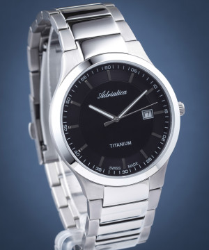 Zegarek męski Adriatica Titanium A1145.4114Q