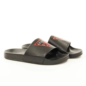 Claquette Guess Classic logo triangle Homme Noir 45