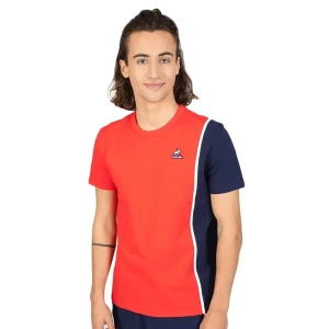 T shirt Le Coq Sportif Essential bicolor Homme Rouge M
