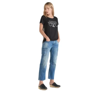 T shirt Le Temps Des Cerises Domi Femme Noir S