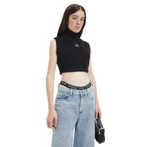 Pull Calvin Klein Signature maille Femme Noir M