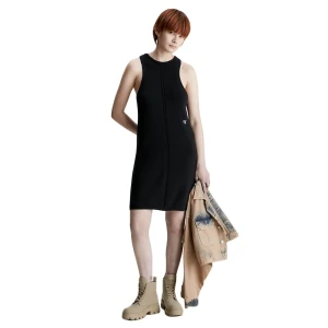 Robe Calvin Klein Maille Femme Noir XS