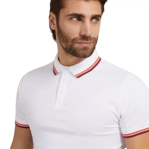 Polo Guess Pique Homme Blanc XS