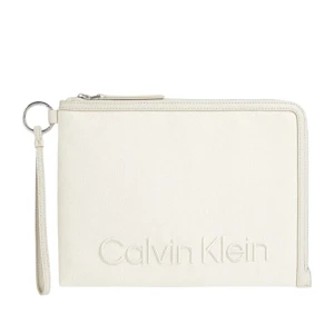 Portefeuille Calvin Klein Logo relief Femme Blanc Taille unique