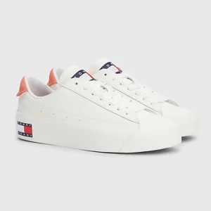 Basket Tommy Jeans Flag Femme Blanc 40