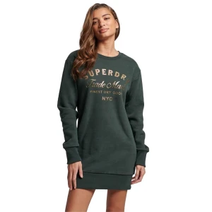 Robe Superdry jersey Femme Vert S