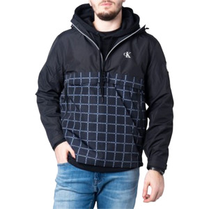 Coupe vent Calvin Klein Technical pop over Homme Noir S