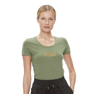 T shirt Guess Studs Box Femme Kaki L