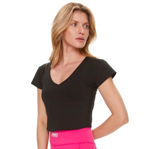 T shirt Guess Giulia Femme Noir L