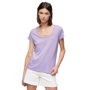 T shirt Superdry Scoop Femme Rose XS
