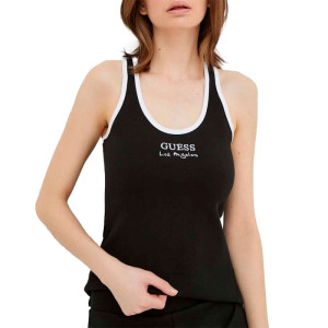 T shirt Guess los angeles Femme Noir L