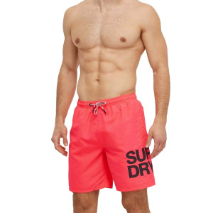 Maillot de bain Superdry Mode Homme Rose S