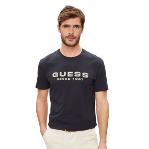 T shirt Guess Since 1981 Homme Bleu S