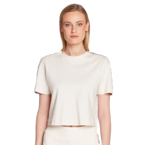 T shirt Guess logo 4G Femme Blanc XS