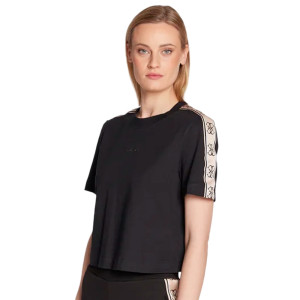 T shirt Guess logo 4G Femme Noir XS