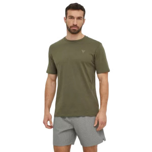 T shirt Guess Triangle G Homme Kaki L