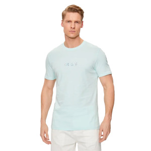 T shirt Guess Classic Homme Bleu XS