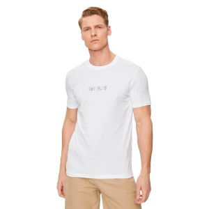 T shirt Guess Classic Homme Blanc XXL