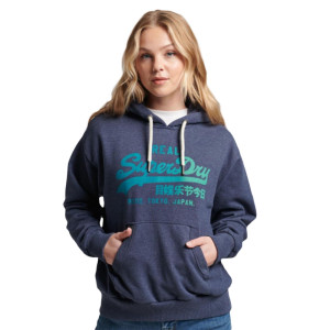 Sweat Superdry Vintage Femme Bleu S