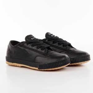 Basket Feiyue Leather B Garçon Noir 33