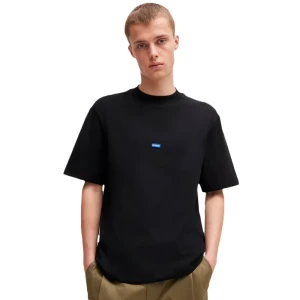 T shirt Hugo Patch logo Homme Noir L