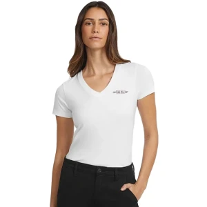 T shirt Guess American Femme Blanc XS
