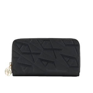Giorgio Armani Portefeuille Armani Exchange Monogramme Femme Noir Taille unique