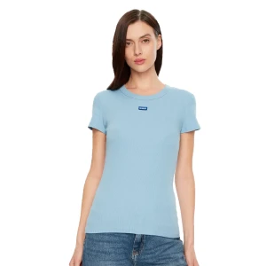 T shirt Hugo facile B Femme Bleu XS