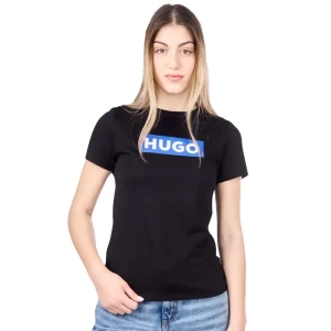 T shirt Hugo Signature Femme Noir M