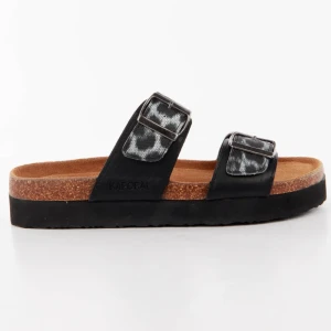 Claquette Kaporal Leopard Femme Noir 37