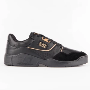 Basket EA7 Patch Logo Homme Noir 41