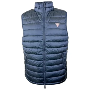 Doudoune sans manche Guess GJ triangle Homme Bleu L
