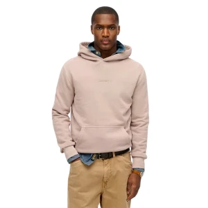 Sweat Superdry Micro Logo Homme Beige S