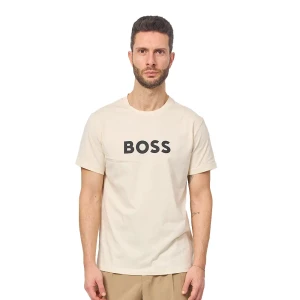 T shirt Boss Jersey Homme Beige S