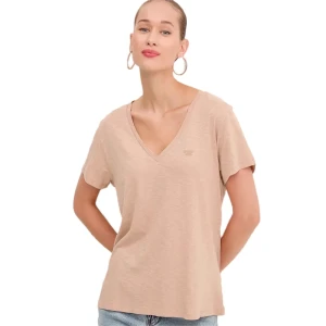 T shirt Superdry Flamme Femme Rose L
